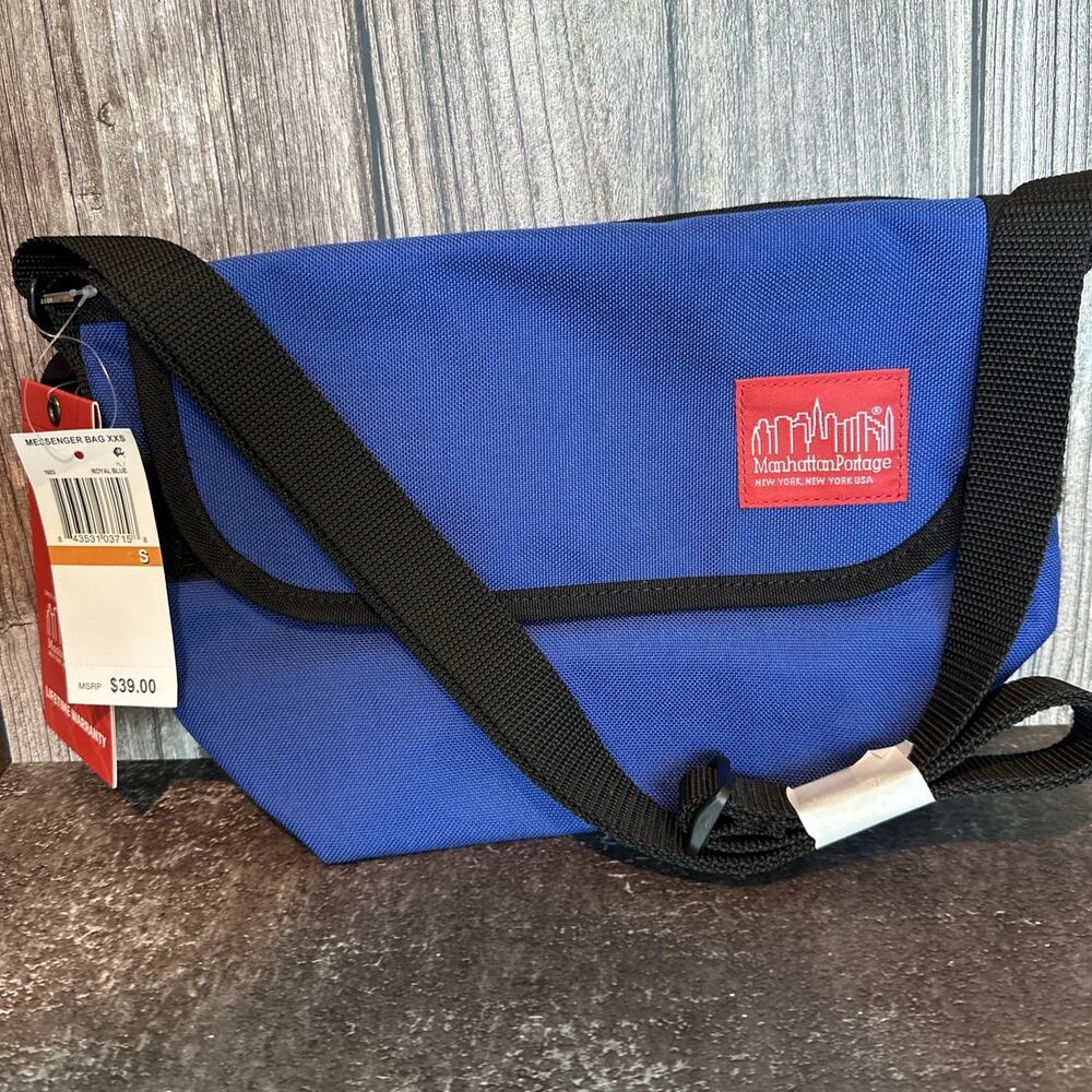 Manhattan Portage Messenger Bag Blue $39 NWT New